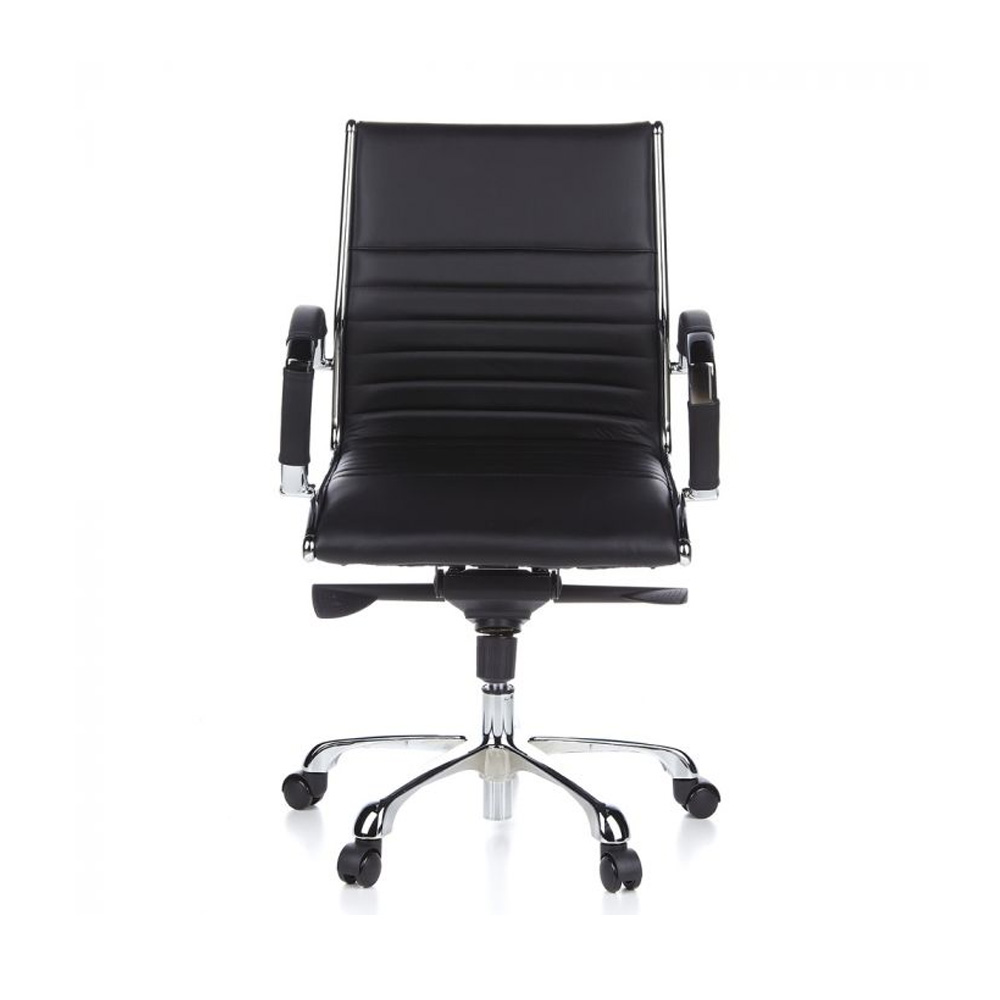 HJH_Office_Parma10_johtajantuoli_työtuoli_toimistotuoli_neuvottelutuoli_kokoustuoli_musta_nahka_verhoiltu_istuin_01 - Edella