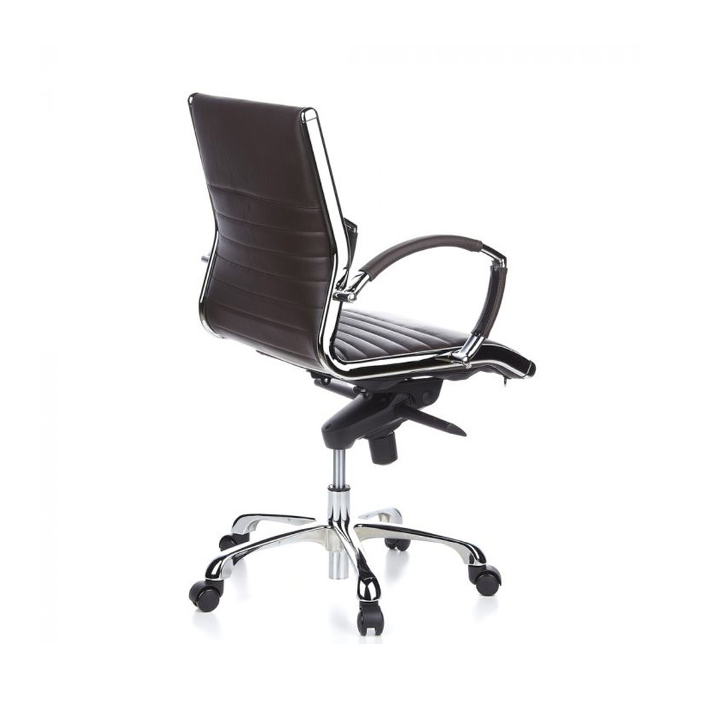 HJH_Office_Parma10_johtajantuoli_työtuoli_toimistotuoli_neuvottelutuoli_kokoustuoli_ruskea_nahka_verhoiltu_istuin_07 - Edella