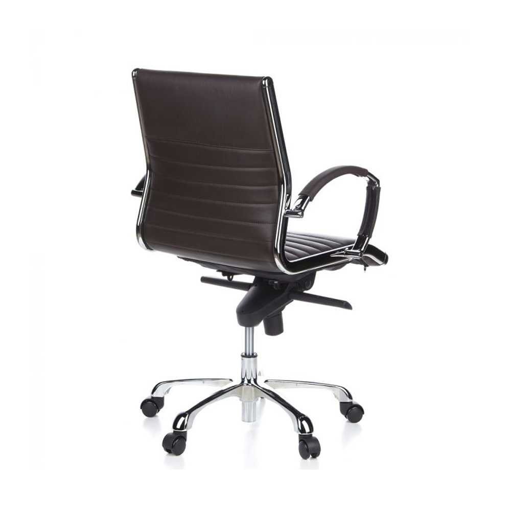 HJH_Office_Parma10_johtajantuoli_työtuoli_toimistotuoli_neuvottelutuoli_kokoustuoli_ruskea_nahka_verhoiltu_istuin_08 - Edella