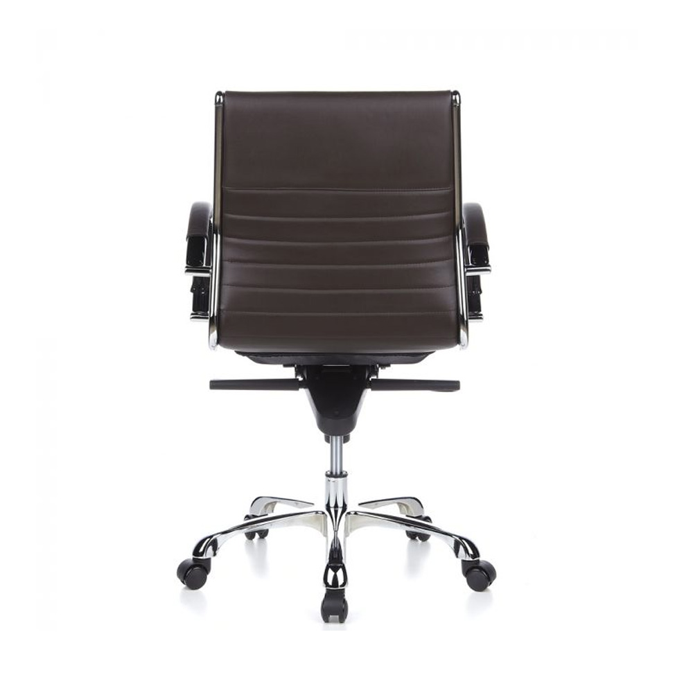 HJH_Office_Parma10_johtajantuoli_työtuoli_toimistotuoli_neuvottelutuoli_kokoustuoli_ruskea_nahka_verhoiltu_istuin_10 - Edella