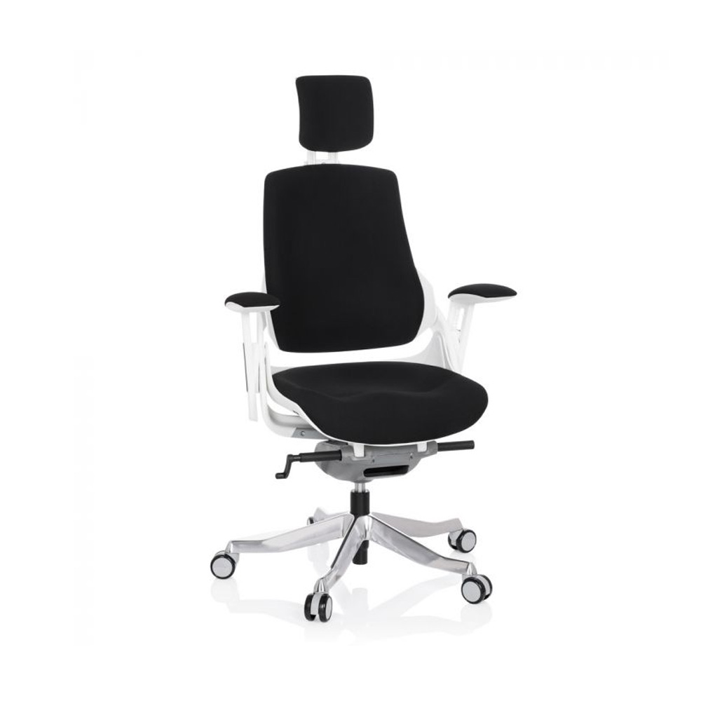 HJH_Office_Spektre_työtuoli_toimistotuoli_musta-valkoinen_synchro-mekanismi_istuinpehmusteella_selkänoja_verhoiltu_niskatuki_02 - Edella