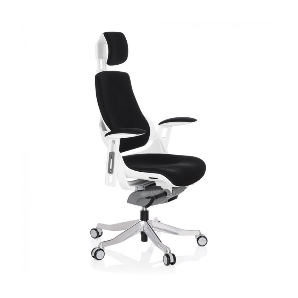 HJH_Office_Spektre_työtuoli_toimistotuoli_musta-valkoinen_synchro-mekanismi_istuinpehmusteella_selkänoja_verhoiltu_niskatuki_04 - Edella