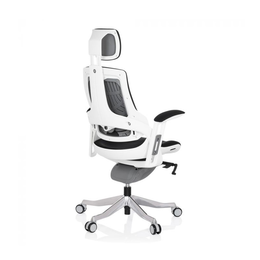 HJH_Office_Spektre_työtuoli_toimistotuoli_musta-valkoinen_synchro-mekanismi_istuinpehmusteella_selkänoja_verhoiltu_niskatuki_08 - Edella