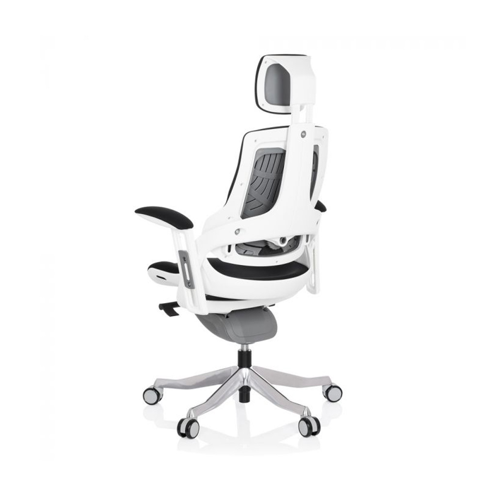 HJH_Office_Spektre_työtuoli_toimistotuoli_musta-valkoinen_synchro-mekanismi_istuinpehmusteella_selkänoja_verhoiltu_niskatuki_12 - Edella