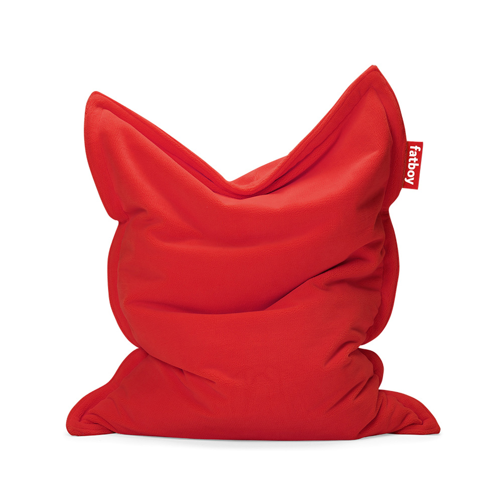 Fatboy_Original_Slim_Teddy_Super_soft_beanbag_Red_punainen_pehmeä_alkuperäinen_säkkituoli_sisätiloihin_01 - Edella