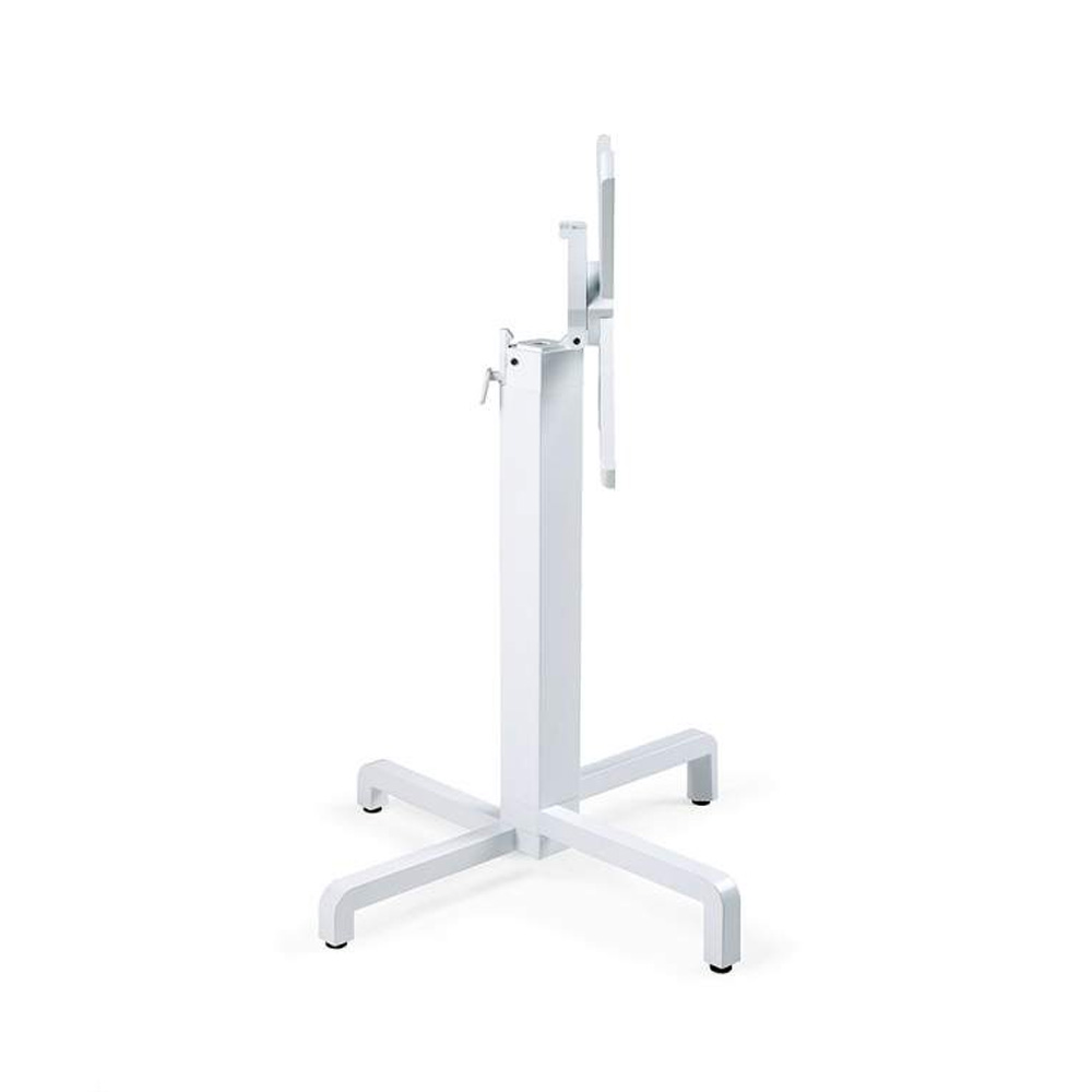 Nardi_Base_Ibisco_Bianco_valkoinen_taittuva_ulkopöydänjalka_terassipöydänjalka_ravintolapöydänjalka_taittojalka_01 - Edella