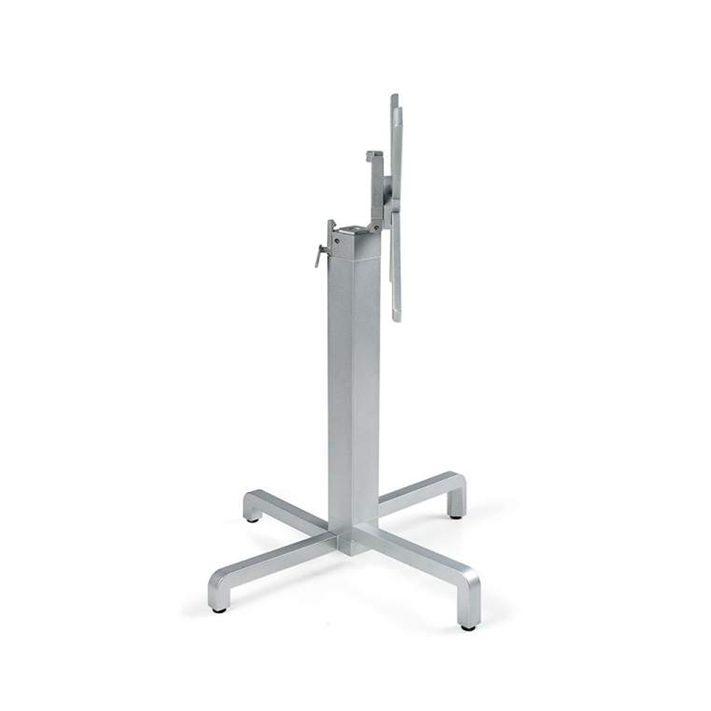 Nardi_Base_Ibisco_Silver_hopeanharmaa_taittuva_ulkopöydänjalka_terassipöydänjalka_ravintolapöydänjalka_taittojalka_01 - Edella