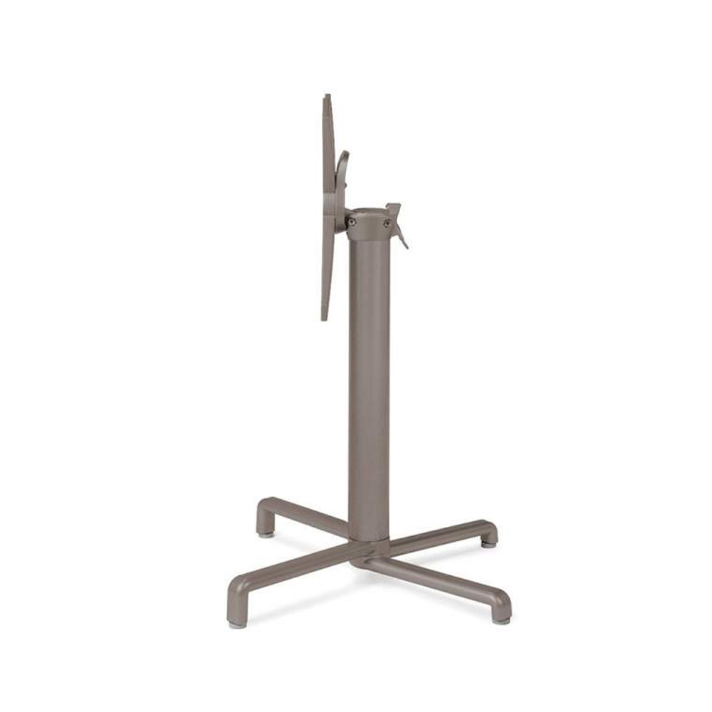 Nardi_Base_Scudo_Tortora_ruskeanharmaa_taitettava_terassipöydänjalka_ravintolapöydänjalka_ulkopöydänjalka_taittopöytä_01 - Edella