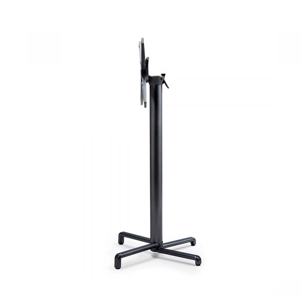 Nardi_Base_Scudo_high_Antracite_tummanharmaa_taitettava_baaripöytä_terassipöydänjalka_ravintolapöydänjalka_ulkopöydänjalka_taittopöytä_01 - Edella