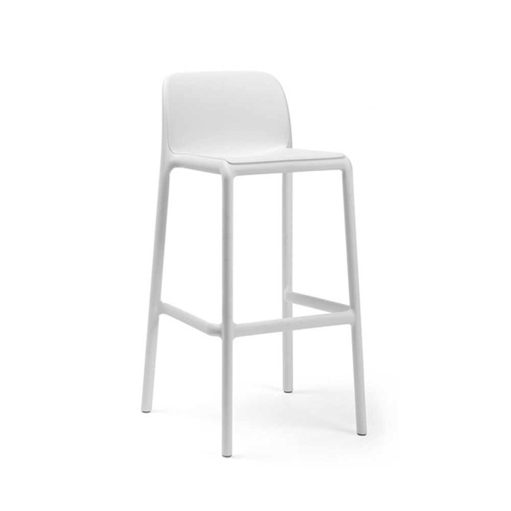Nardi_Faro_Bianco_valkoinen_korkea_baarituoli_terassituoli_ulkotuoli_muovituoli_01 - Edella