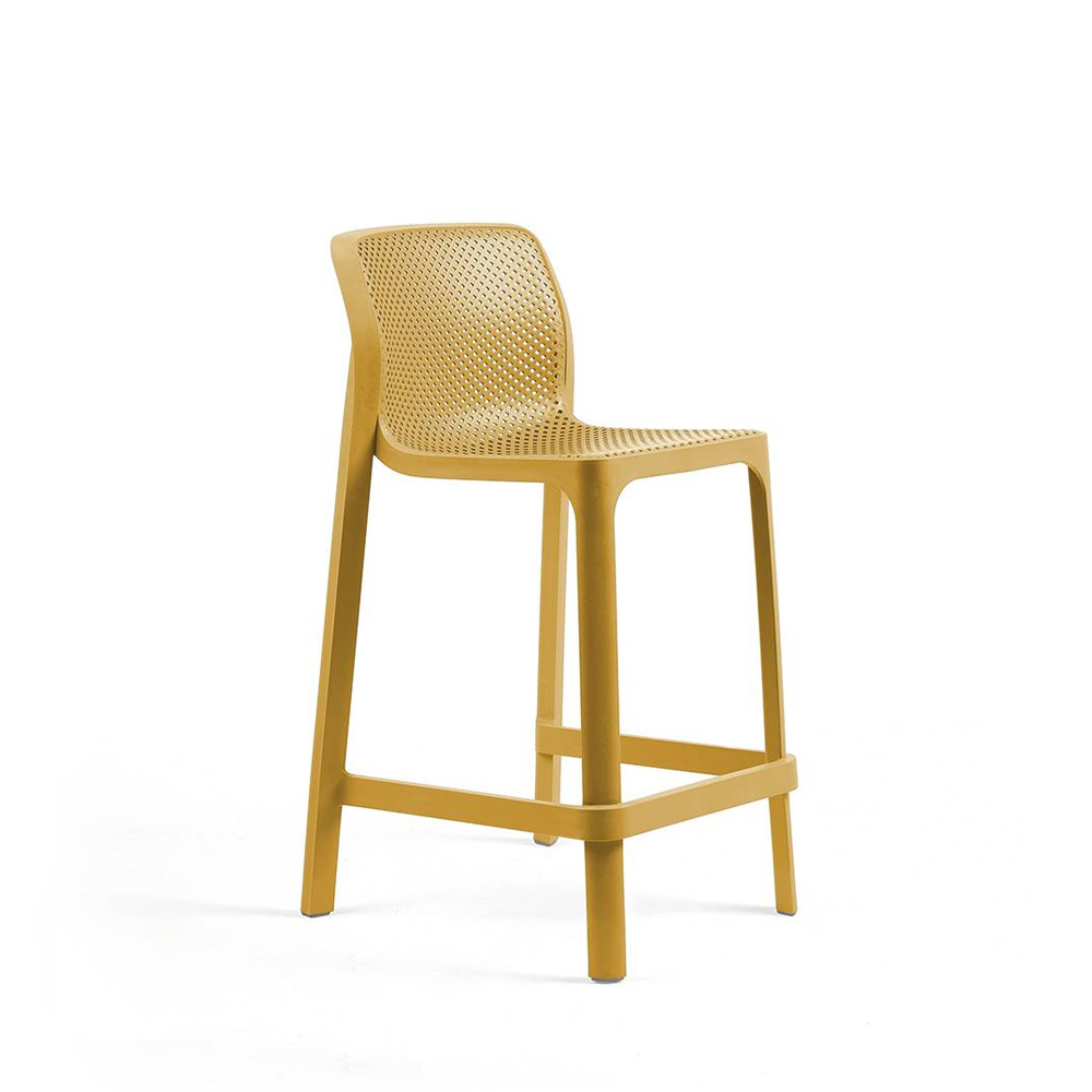 Nardi_Net_Stool_Mini_Senape_keltainen_baarituoli_terassituoli_ulkotuoli_muovituoli_01 - Edella