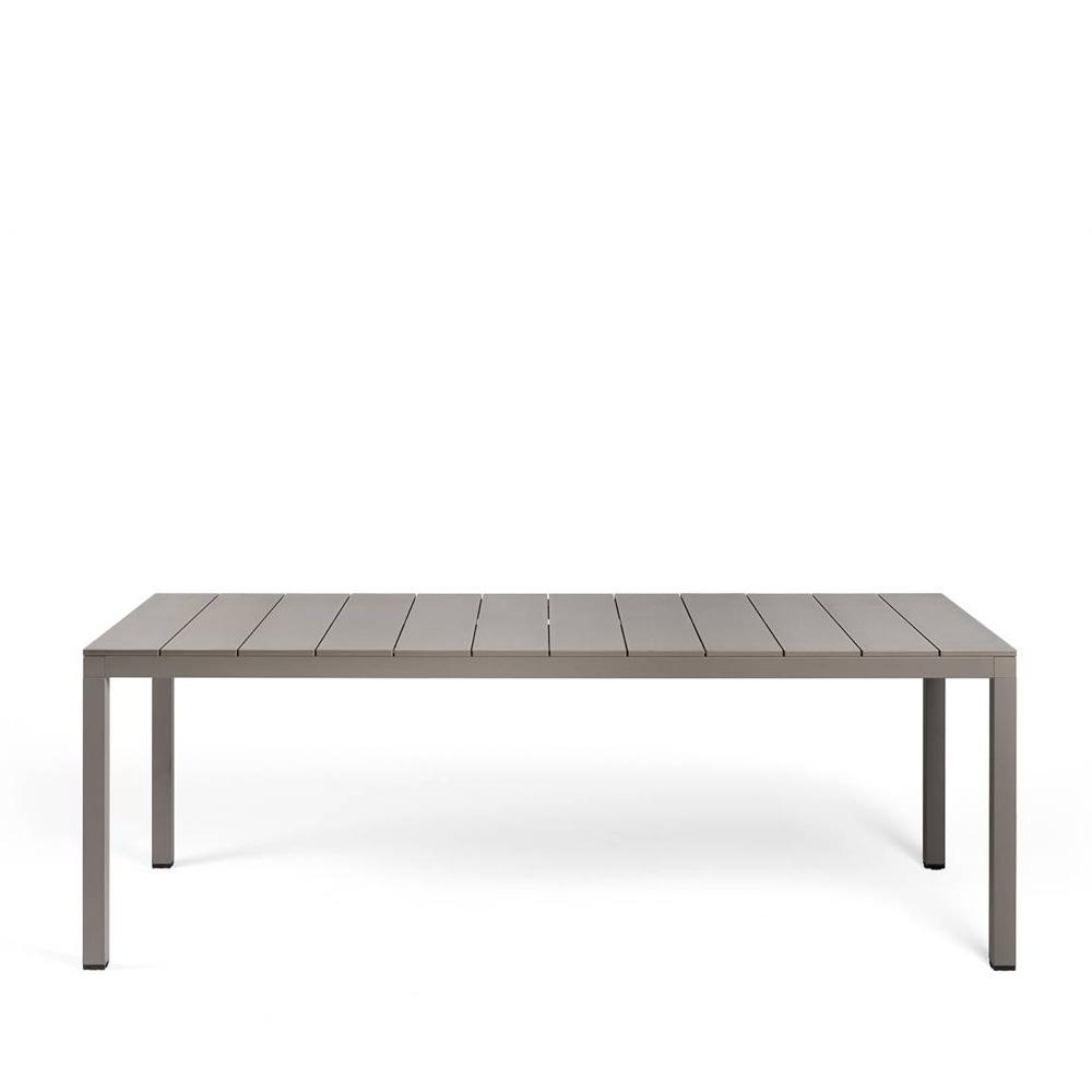 Nardi_Rio_Alu_210_Fix_Tortora_ruskeanharmaa_ruokapöytä_ulkopöytä_terassipöytä_alumiinipöytä_01 - Edella