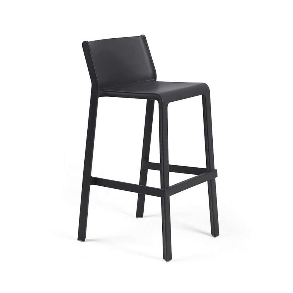 Nardi_Trill_Stool_Antracite_tummanharmaa_baarituoli_terassituoli_ulkotuoli_muovituoli_ravintolatuoli_pinottava_01 - Edella