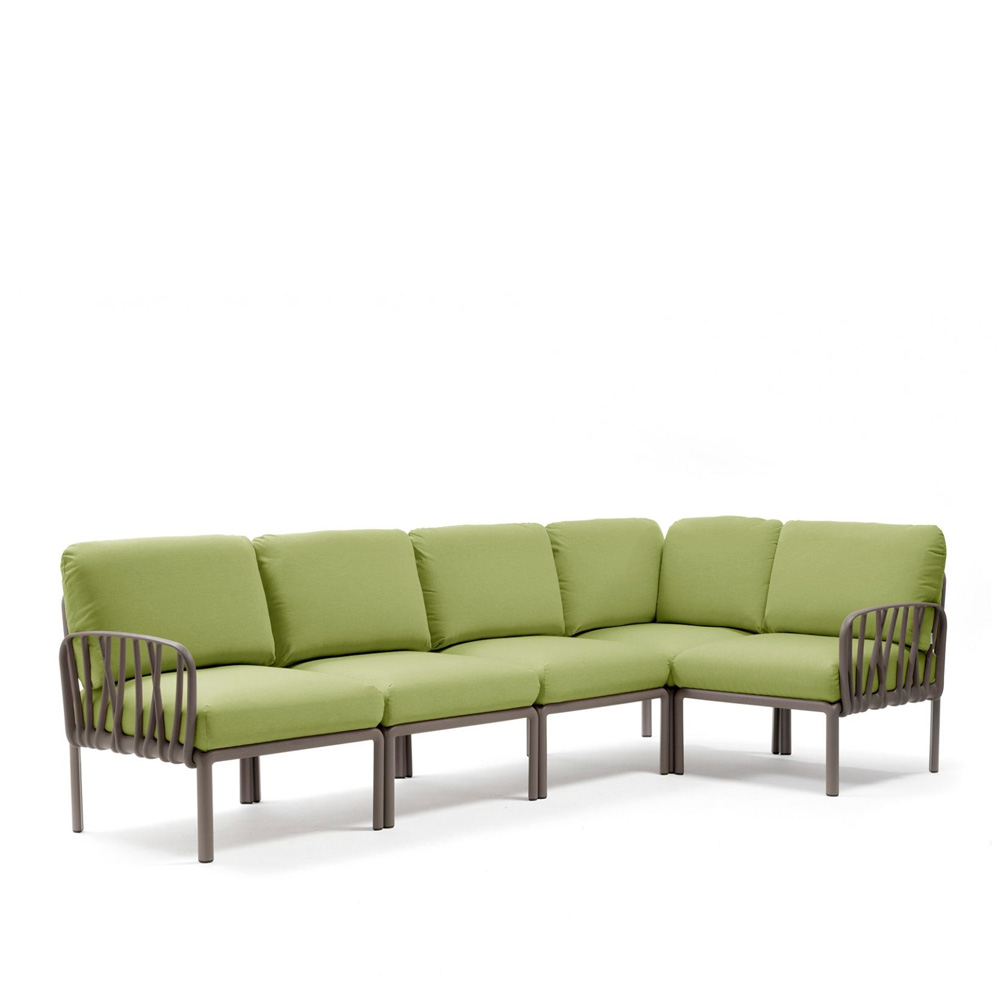 Nardi_Komodo5_Tortora_Avocado_Sunbrella_kulmasohva_ulkosohva_palasohva_moduulisohva_01 - Edella