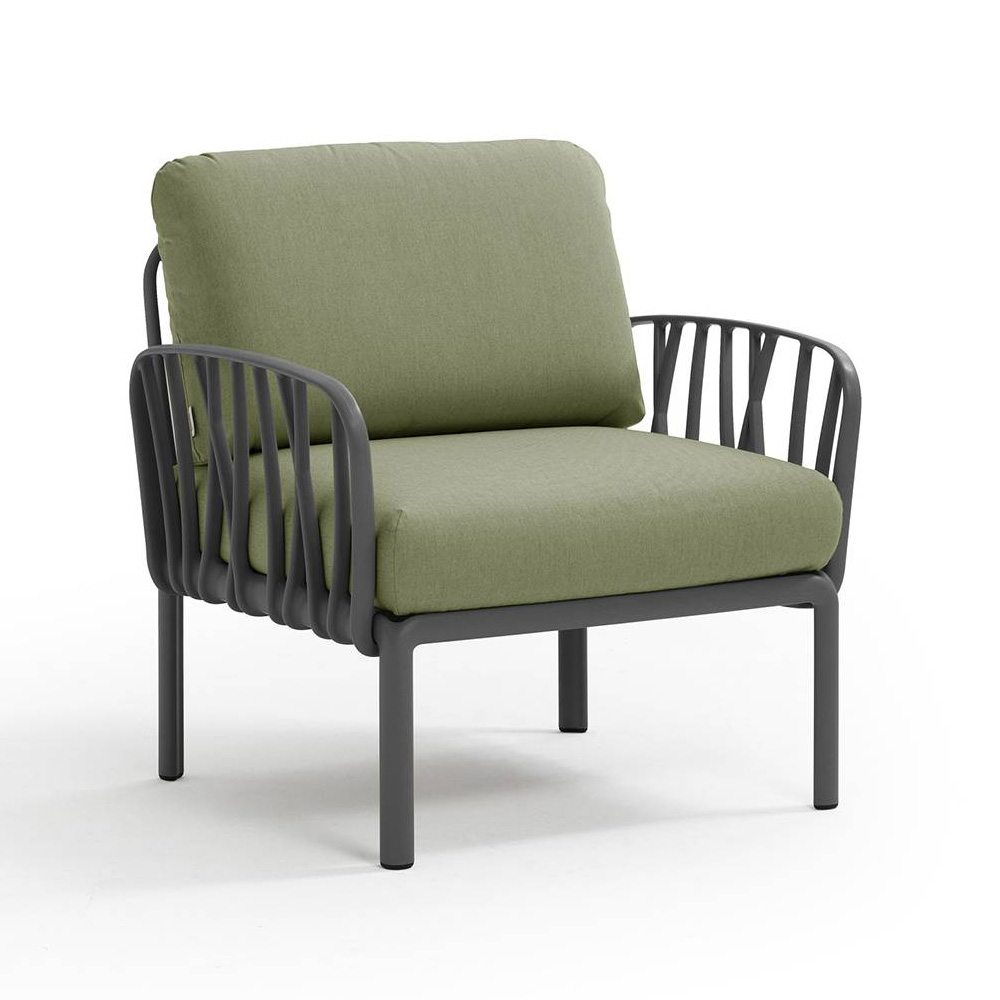 Nardi_Komodo_Poltrona_Antracite_Giungla_Sunbrella_nojatuoli_ulkonojatuoli_terassituoli_irtopehmusteilla_ulkotiloihin_01 - Edella