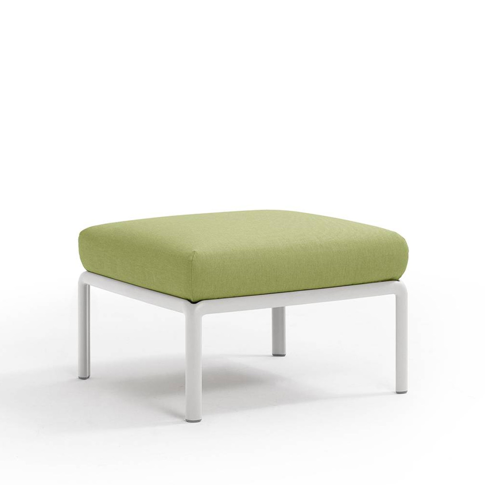 Nardi_Komodo_Pouf_Bianco_Avocado_Sunbrella_moduulisohva_palasohva_keskipala_rahi_ulkotiloihin_terassille_01 - Edella