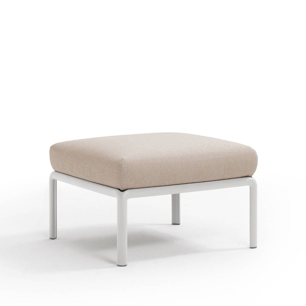 Nardi_Komodo_Pouf_Bianco_Canvas_Sunbrella_moduulisohva_palasohva_keskipala_rahi_ulkotiloihin_terassille_01 - Edella