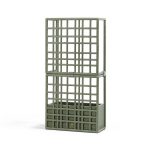 Nardi_Sipario_2_Cactus_vihreä_tilanjakaja_kasvituki_altakastelulaatikko_köynnösristikko_01 - Edella