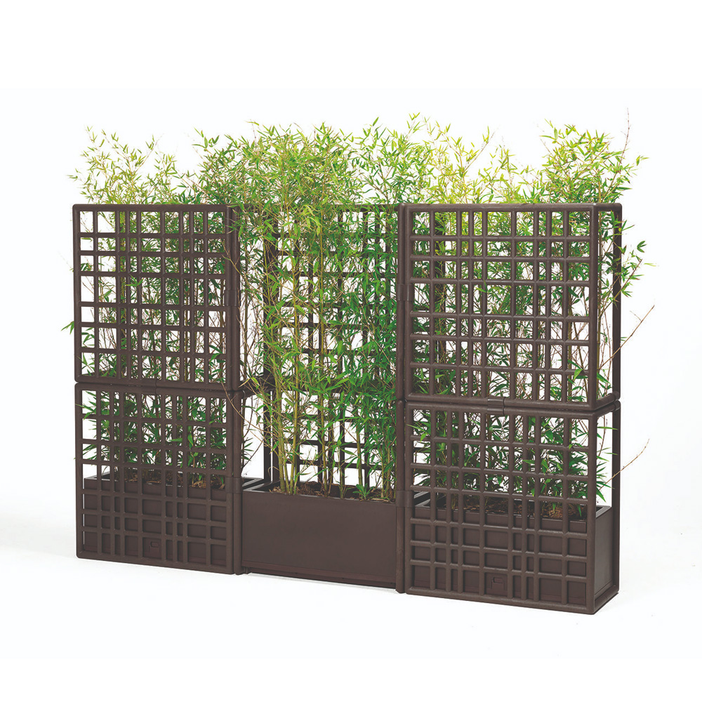 Nardi_Sipario_2_Terra_ruskea_tilanjakaja_kasvituki_kukkalaatikko_altakastelulaatikko_köynnösristikko_köynnösritilä_13 - Edella