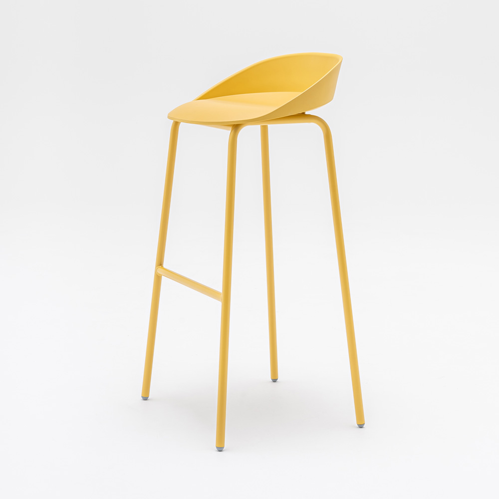 MDD_Team_Stool_High_Plastic_korkea_baarituoli_muovi-istuin_putkijaloilla_08 - Edella