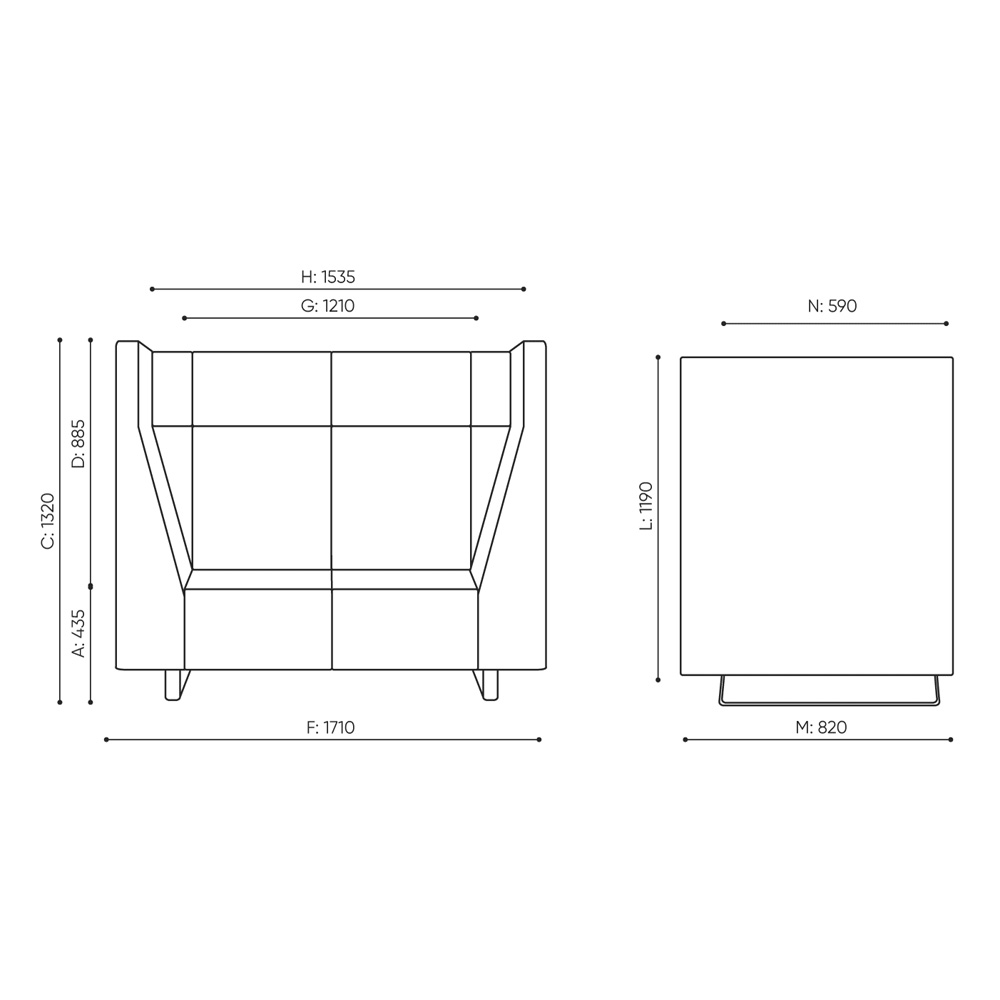 Bejot_Voo_Voo_VV922_akustoiva_korkea_selkänojainen_sohva_kelkkajaloilla_03 - Edella