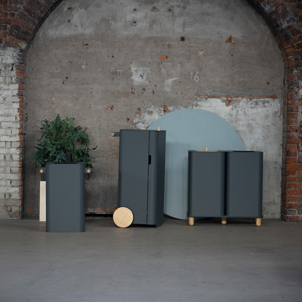 Mizetto_Arkityp_200L_Antracit_kierrätysastia_roska-astia_roskakori_pyörillä_07 - Edella