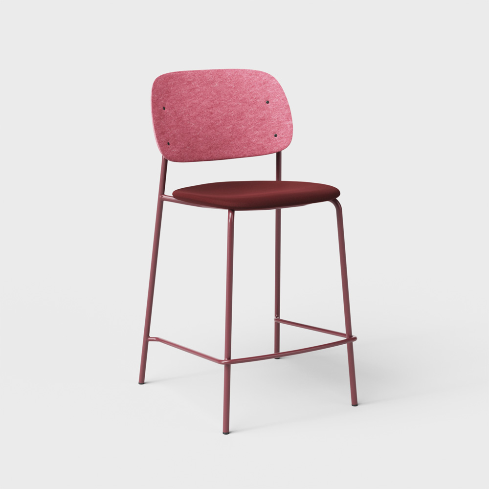 DeVorm_Hale_Counter_Stool_Upholstery_Pink_verhoiltu_matala_baarituoli_01 - Edella