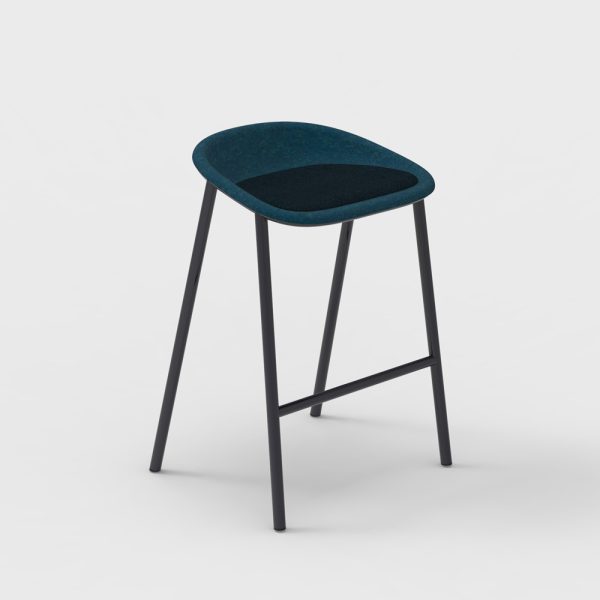 De Vorm LJ 4 PET Felt Counter Stool istuinverhoiltu matala baarijakkara - Image 8
