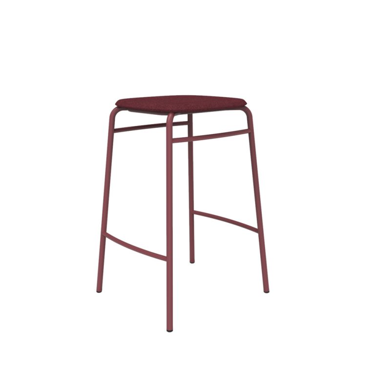 De Vorm Twist PET Felt Counter Stool istuinverhoiltu matala baarijakkara