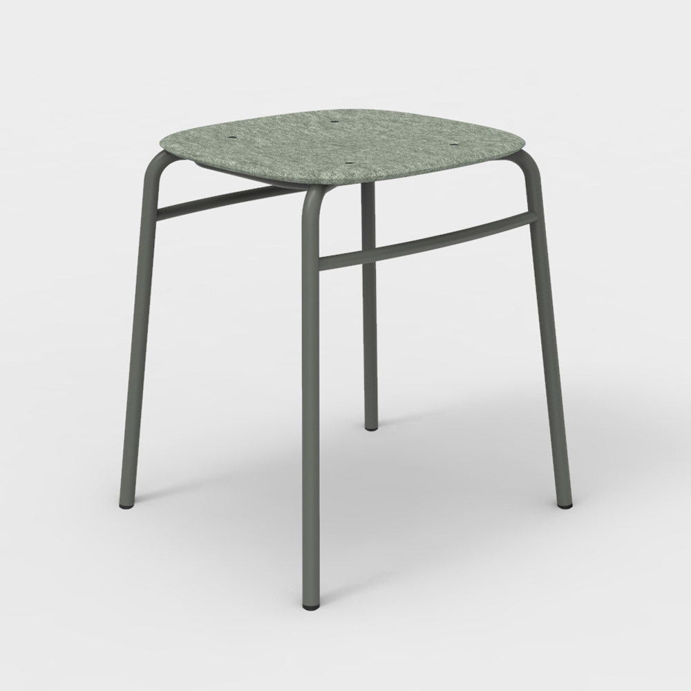 DeVorm_Twist_PET_Felt_Stack_Stool_Olive_matala_jakkara_pinottava_01 - Edella