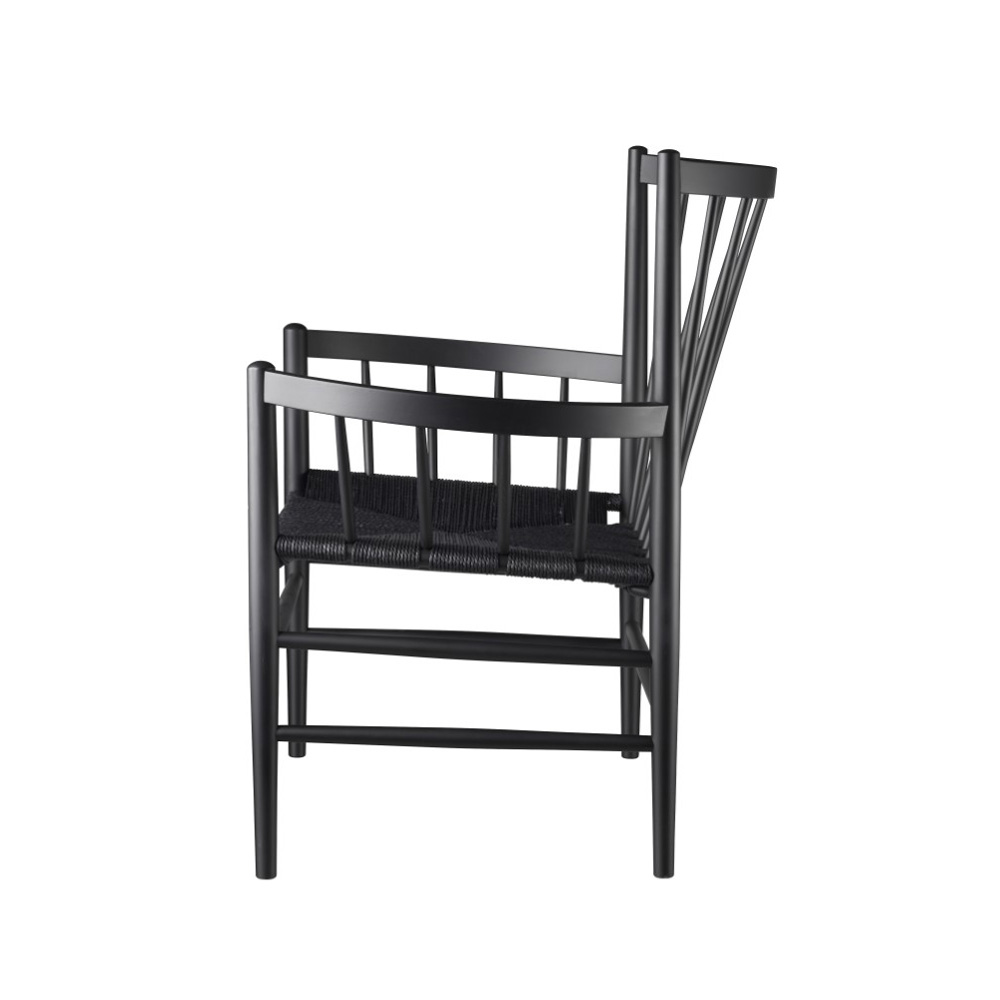 FDB_Möbler_J82_Oak_maalattu_musta_tammi_nojatuoli_pinnatuoli_paperinaru_03 - Edella