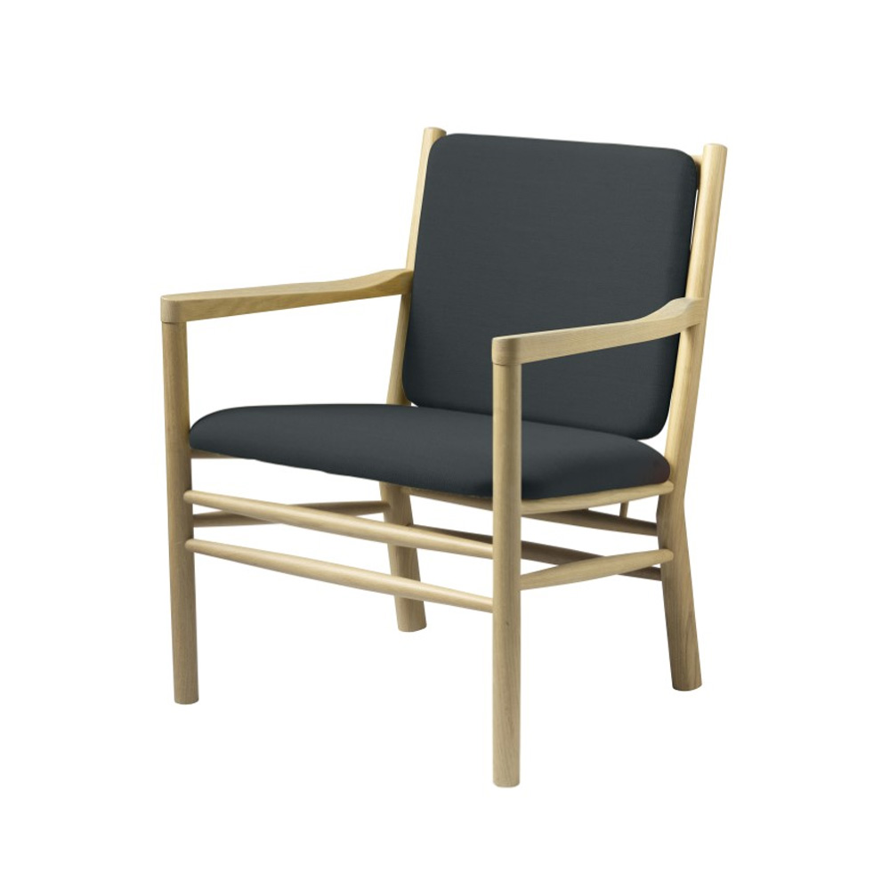 FDB_Möbler_J147_Oak_natural_tammi_nojatuoli_pinnatuoli_dark_green_villa_01 - Edella