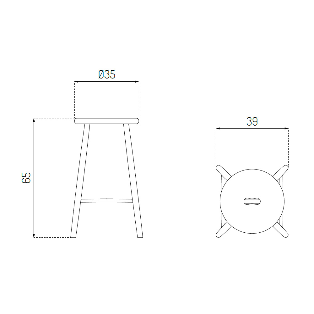 FDB_Möbler_J27C_pyökki_baarituoli_korkea_tuoli_puutuoli_mitat_01 - Edella