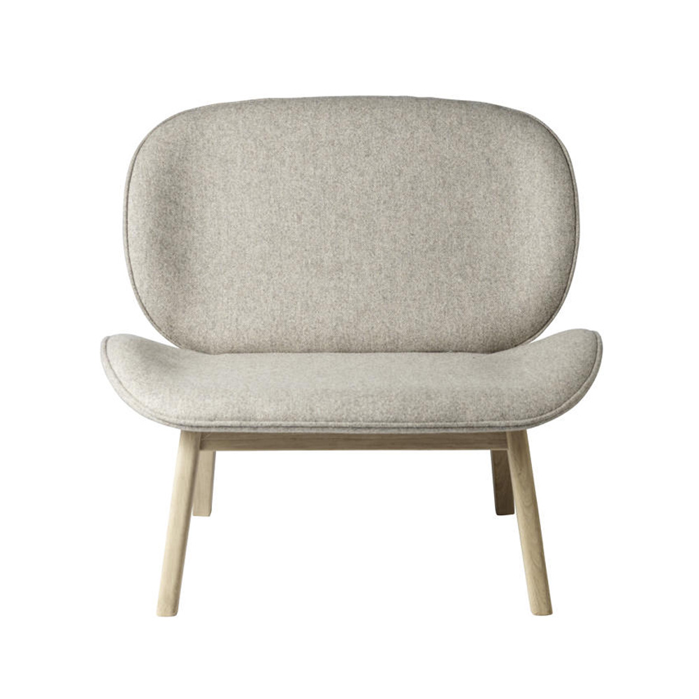 FDB_Möbler_L32_Suru_nojatuoli_Wales_(DAW)_Dark_beige_mottle_tammi_02 - Edella