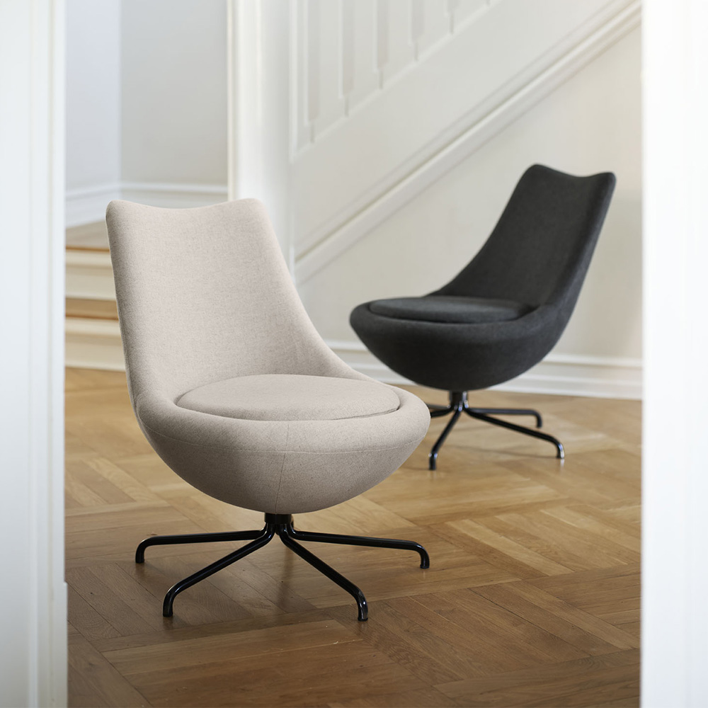 FDB_Möbler_L40_Bellamie_nojatuoli_Main_Line_Flax_Beige_musta_ristikko_03 - Edella