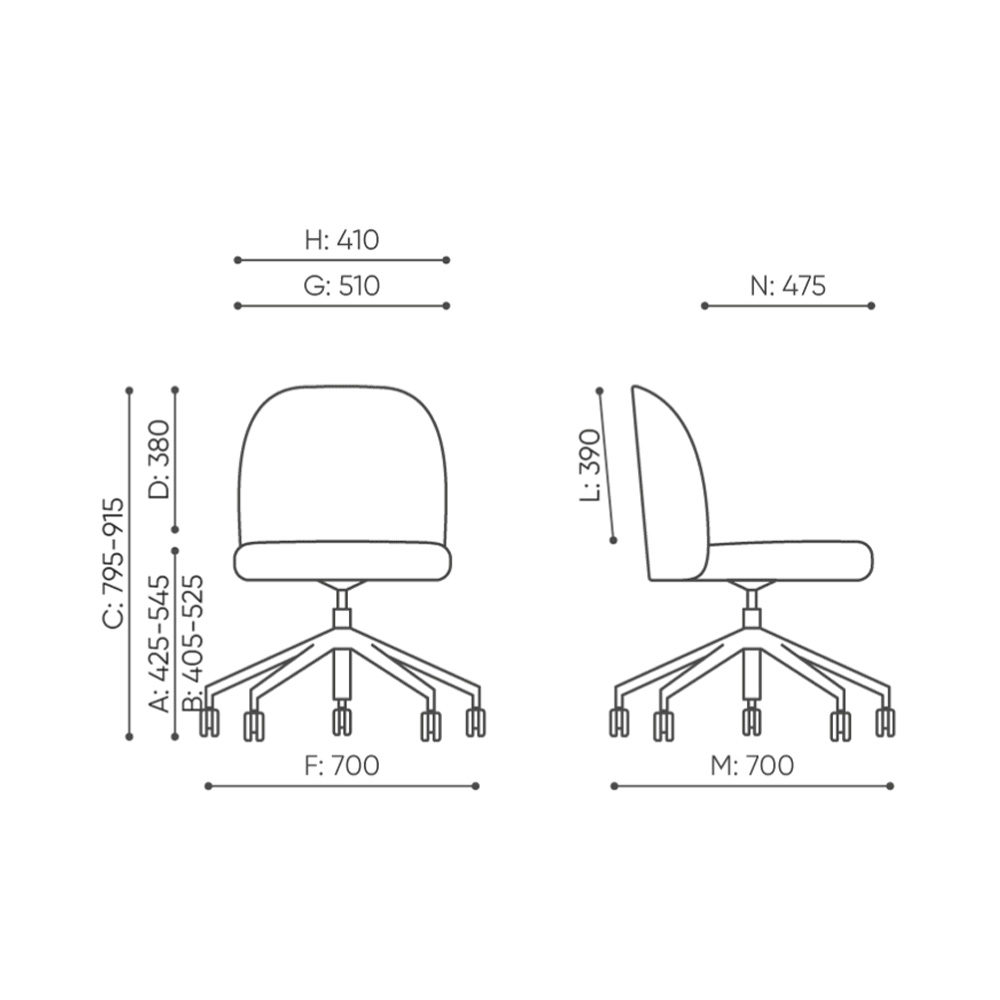 Bejot_Flos_FSK5R_neuvottelutuoli_kokoustuoli_ristikkojalat_pyörillä_04 - Edella