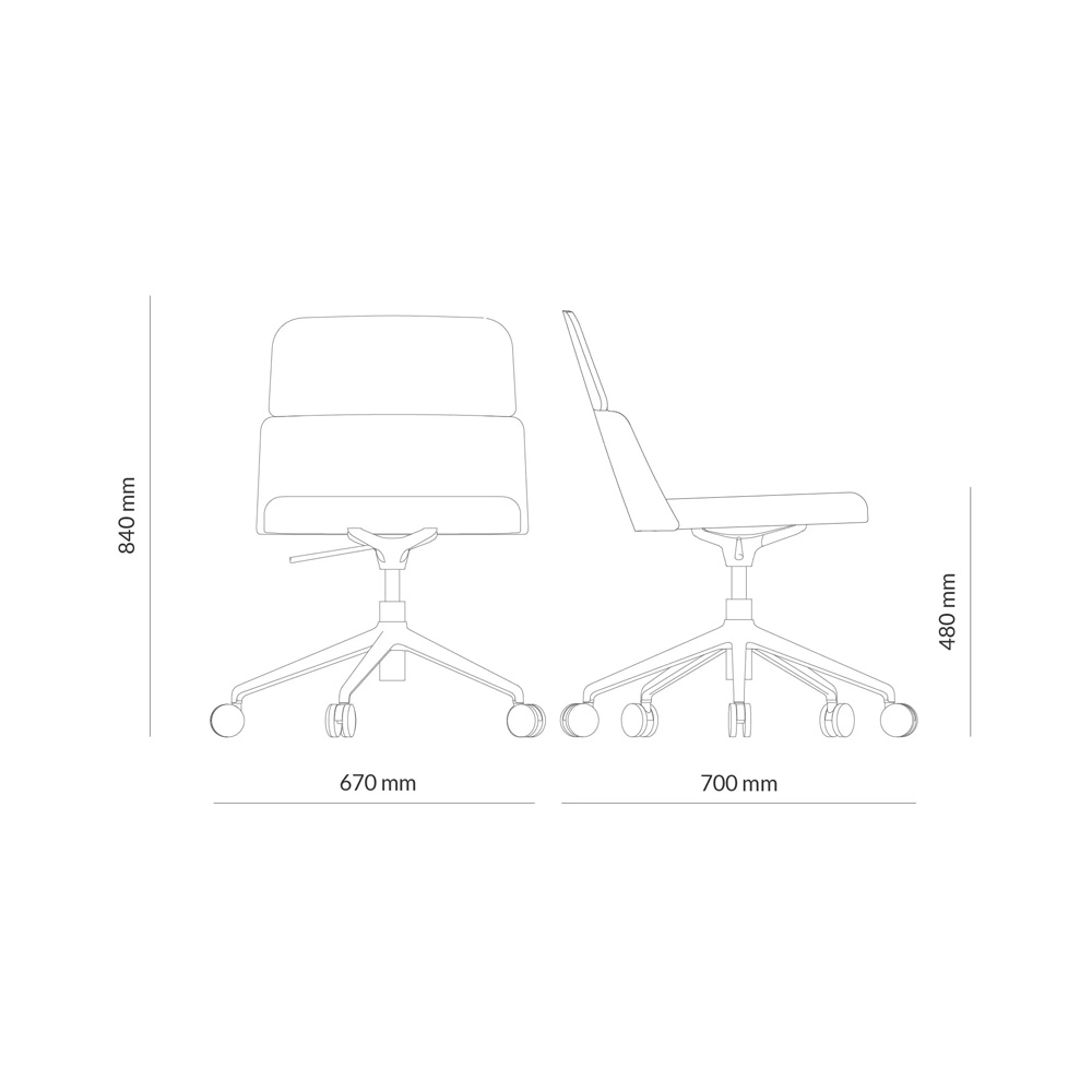 Capdell_Concord_522WDR_neuvottelutuoli_kokoustuoli_ristikkojalka_pyörät_05 - Edella
