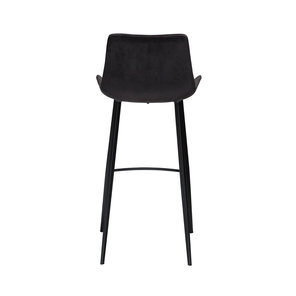 Danform_HYPE_BAR_STOOL_baarituoli_-meteorite_black_velvet_w_black_legs_02 - Edella