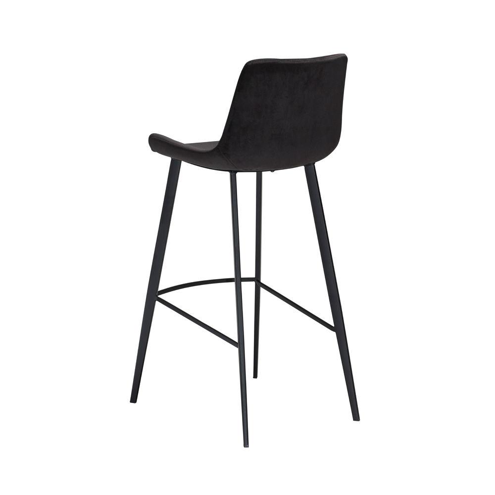 Danform_HYPE_BAR_STOOL_baarituoli_-meteorite_black_velvet_w_black_legs_03 - Edella