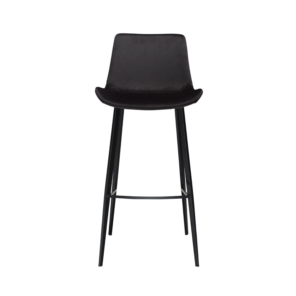 Danform_HYPE_BAR_STOOL_baarituoli_-meteorite_black_velvet_w_black_legs_04 - Edella