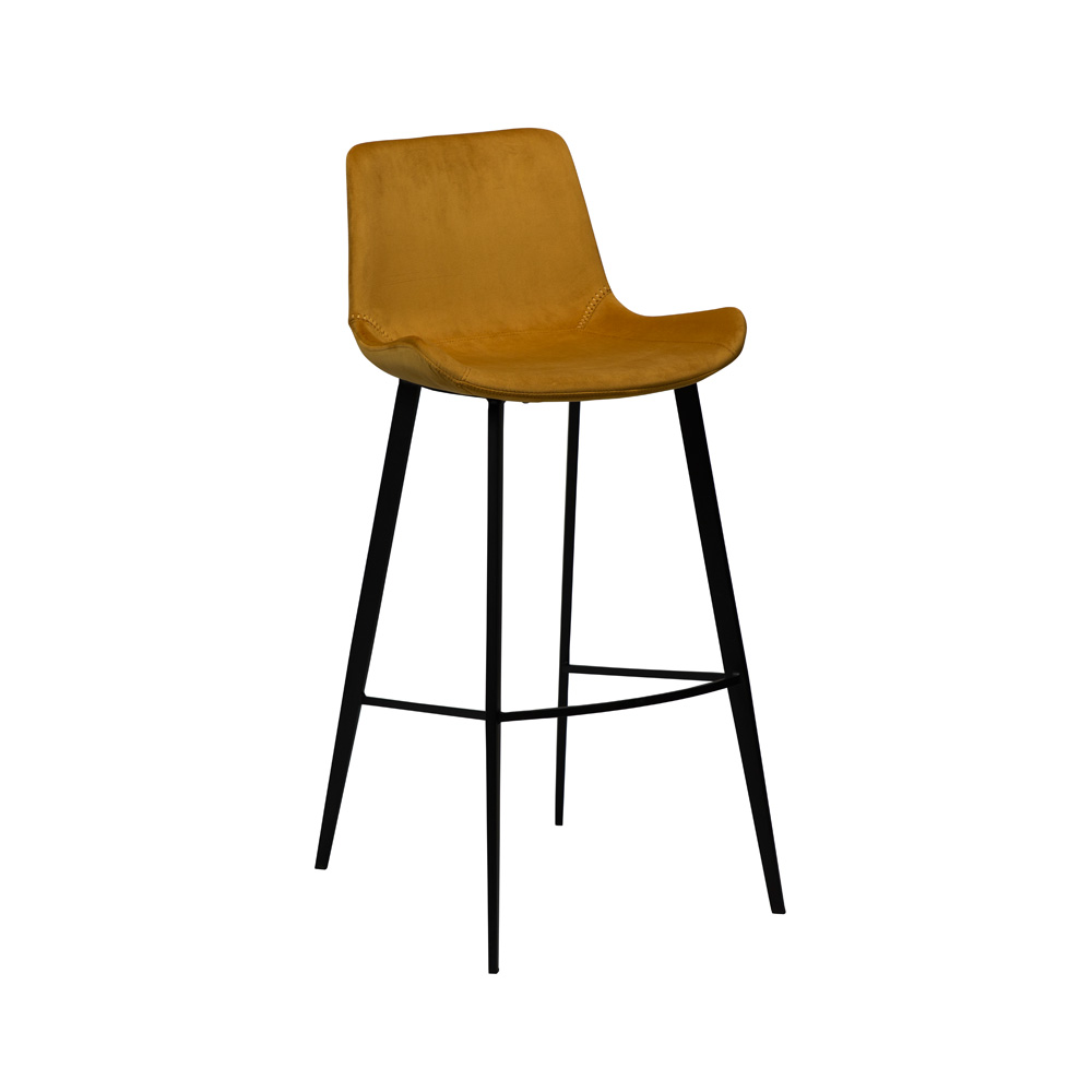 Danform_HYPE_BAR_STOOL_baarituoli_bronze_velvet_w_black_legs_01 - Edella