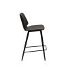 Danform_SWING_COUNTER_STOOL_baarituoli_matala_vintage_-grey_art_leather_w_black_metal_legs_05 - Edella