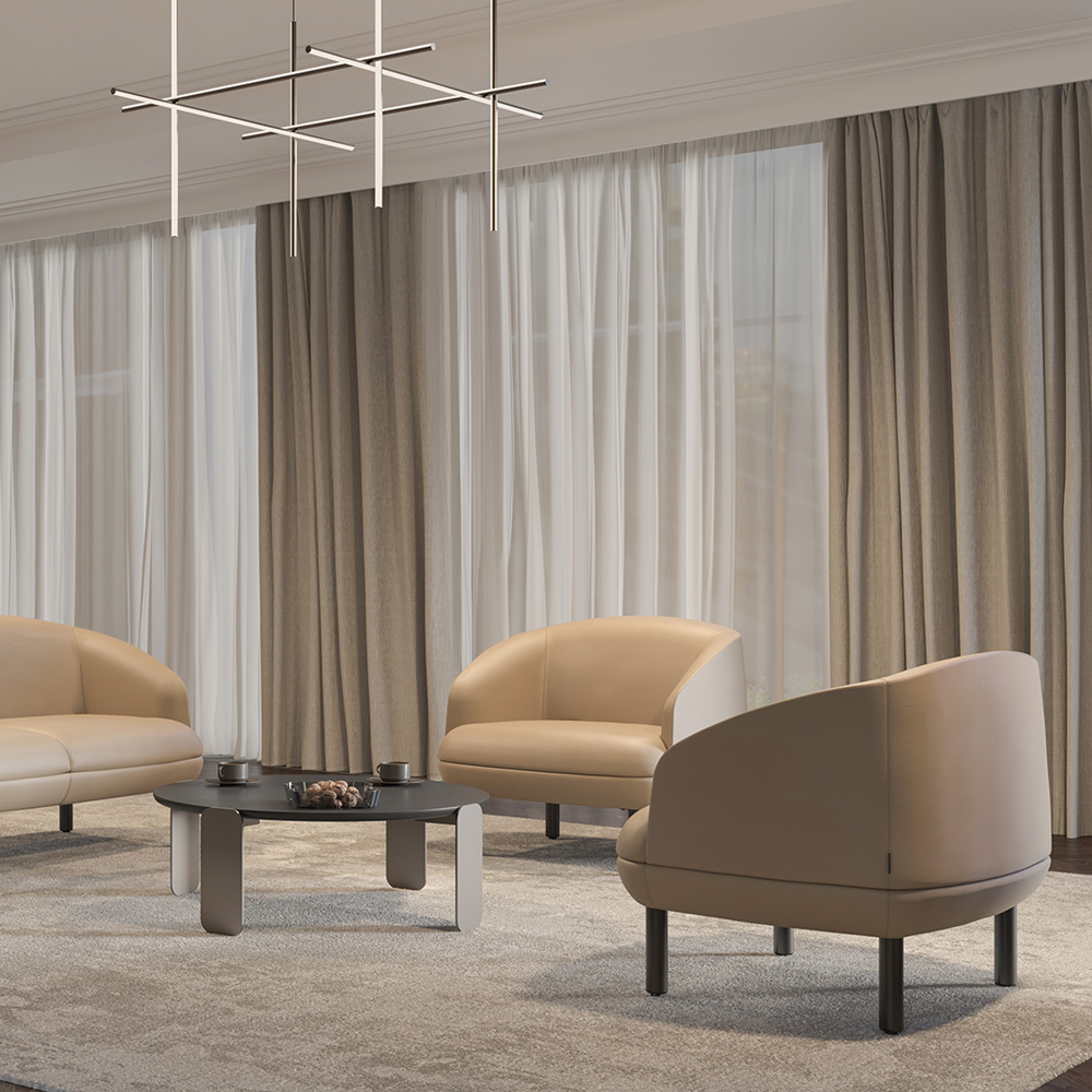 Narbutas_Kopa_nojatuoli_putkijaloilla_02 - Edella Narbutas Kopa Lounge nojatuoli putkijalat